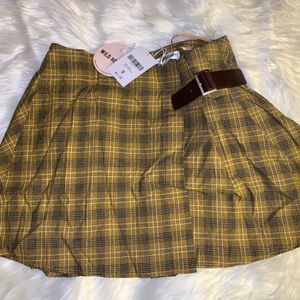 Plaid skirt size small